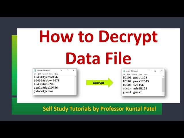 How to Decrypt Data File using C Programming | Caesar Cipher File Decryption