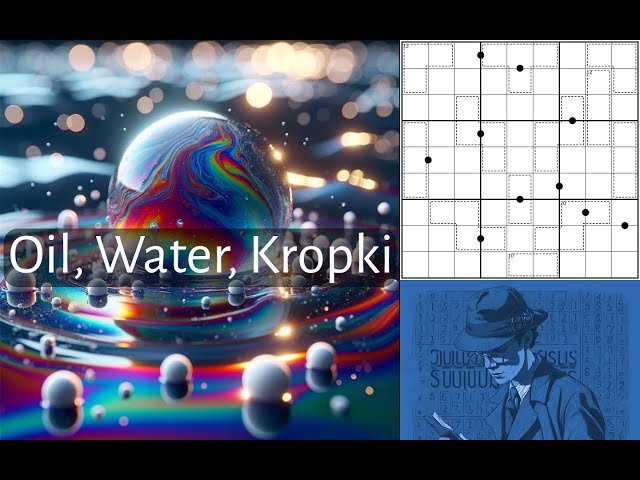 Oil, Water, Kropki: Another Fascinating Fusion of Parity and Kropki Dots