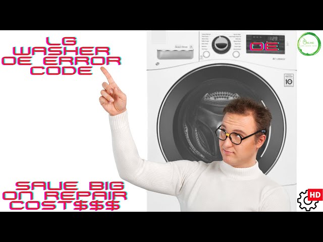 LG Washer OE error code with simple drain pump fix!