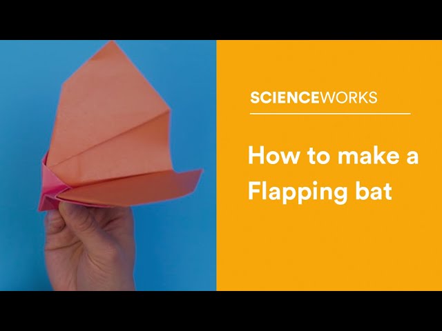 How to make a flapping bat glider