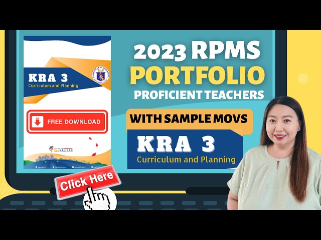 KRA 3 - RPMS FREE DOWNLOAD SAMPLE PORTFOLIO FOR PROFICIENT TEACHERS - KRA 3 MOVS