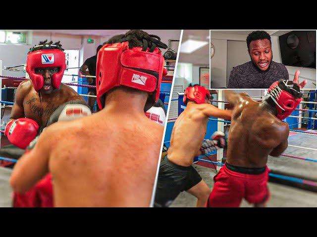 *Unseen* KSI SPARS ANESONGIB BEFORE FIRST LOGAN PAUL FIGHT.