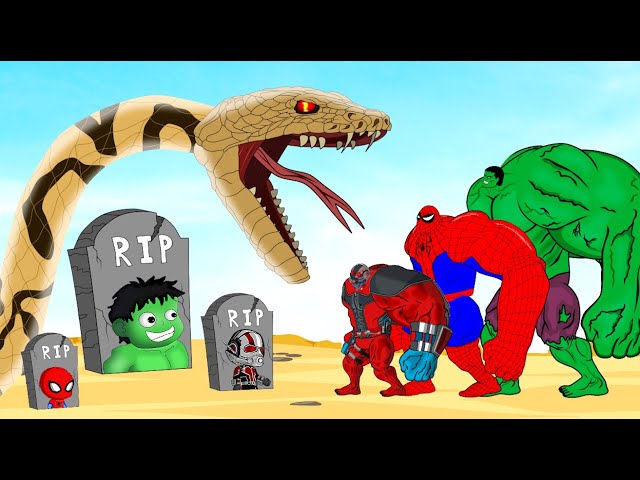 Rescue SUPERHEROES Baby HULK Family & SPIDERMAN From GIANT PYTHON : Returning from the Dead SECRET