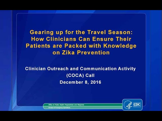 How Clinicians Can Ensure Their Patients are Packed with Knowledge on Zika Prevention