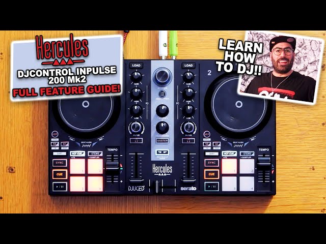 Learn how to DJ on the Hercules DJControl Inpulse 200 Mk2! Full review & feature guide! #TheRatcave