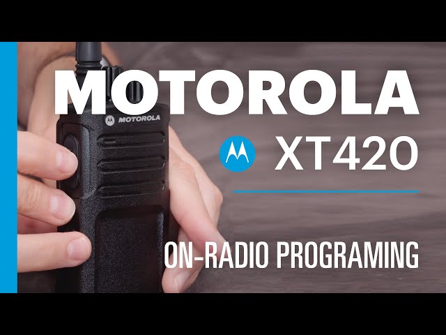 Motorola XT420 Walkie-Talkie - Programming Without CPS