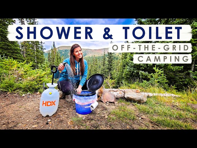 EASY DIY Portable SHOWER & TOILET For Camping Off the Grid