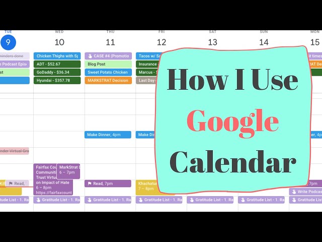 How I Use Google Calendar to be Extra Productive