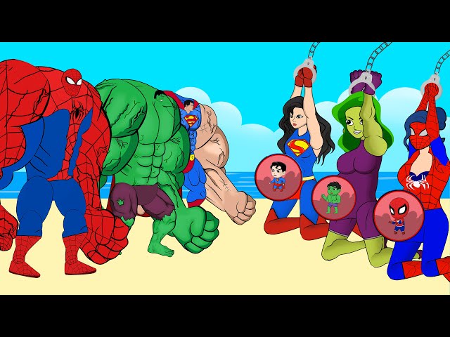 Rescue SHE HULK PREGNANT, SUPER-GIRL, SPIDER-GIRL From JOKER Part2: Who Is The King Of Super Heroes?