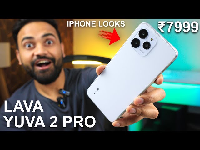 Best Budget Smartphone Under ₹8000 || LAVA Yuva 2 Pro With 5000 Long Battery || iphone Look