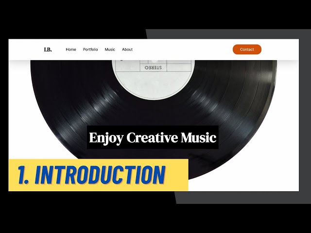Design A Modern Responsive Musician Portfolio Website Using HTML, CSS & JS (Part 1)