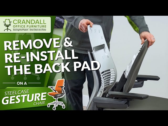 How to Remove and Reinstall the Back Pad on a Steelcase Gesture Chair