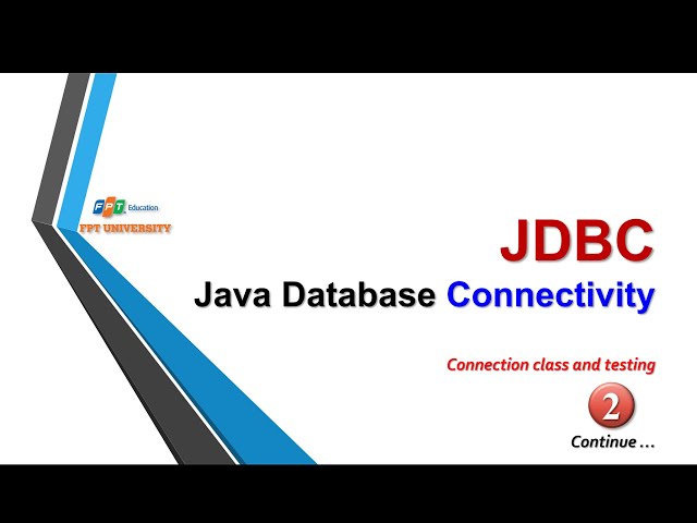 JDBC :: Connection class and test