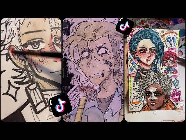 Alt / y2k 🎨 ART TIKTOKS COMPILATION 💕 to watch when u're drawing after day 🔥
