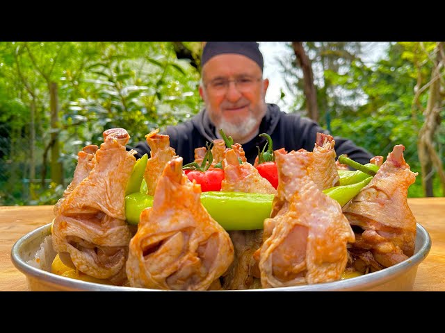 Chicken Cooked on Toothpicks 😲 Extremely Simple and Delicious Recipe❗ Village Cooking