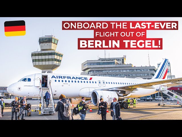 TXL's Final Flight! | Air France (ECONOMY) | Berlin Tegel - Paris Charles De Gaulle | Airbus A320