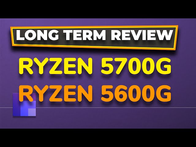 Ryzen 7 5700 G and 5600 G Long Term Review with Adobe Creative Cloud