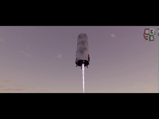 Starship Prototype 150m Hop Animation