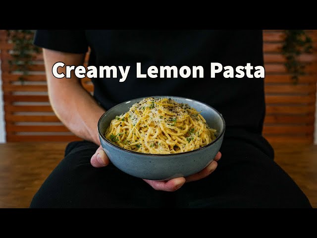 Creamy Garlic Lemon Pasta | One Of The Easiest Pasta Recipes