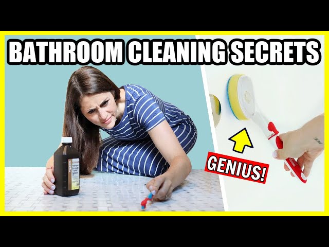 GENIUS HACKS FOR CLEANING THE BATHROOM! | Cleaning Tips For The Trickiest Parts of Your Bathroom