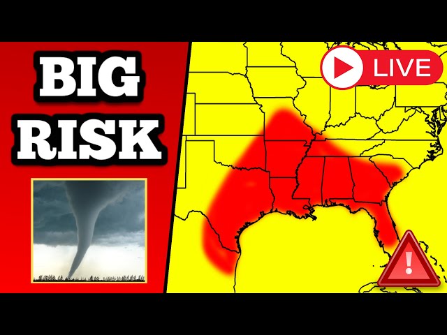 🔴 BREAKING Tornado Warning Coverage - Tornadoes, Huge Hail Possible - With Live Storm Chaser