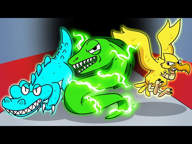 RAINBOW FRIENDS Become BEASTS! (Cartoon Animation)