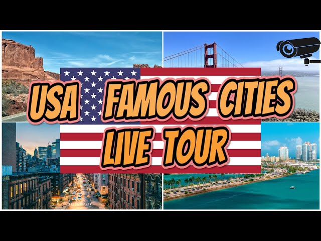 🔴🅻🅸🆅🅴🌎USA Webcam Tour🌆Explore America's Most Famous Cities⭐Meteo🌦️Weather⚓New York🎡Los Angeles🧭