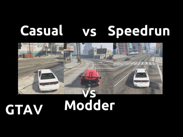 Casual VS Speedrun VS Modder in GTAV #1 - Something from nothing