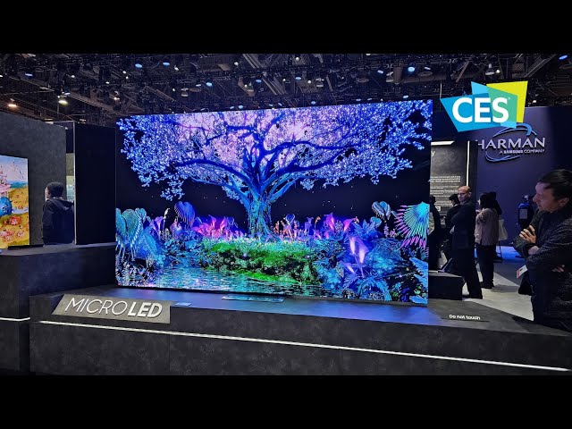 Samsung New MicroLED TVs and Transparent Displays from CES 2024