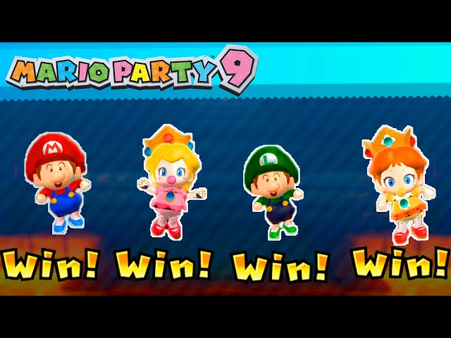 Mario Party 9 Mod Baby Step It Up - Mario vs Luigi vs Peach vs Daisy Minigames (Master COM)