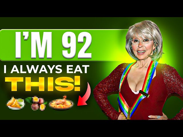 92 Yrs RITA MORENO Still Looks 55 🔥 She EAT These Vegetarian Foods & Never Get Old!