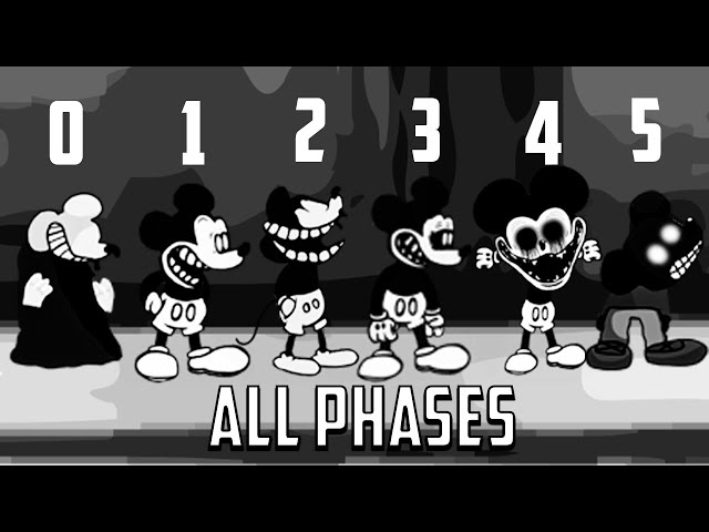 Mickey Mouse ALL PHASES (0-5  PHASES) Friday Night Funkin'