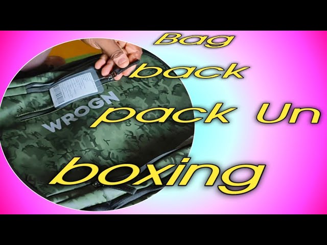 Bag back pack Unboxing telugu@jakobutechnical