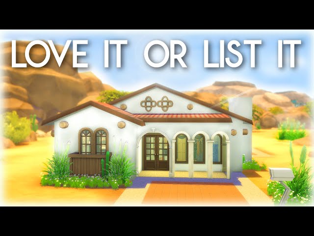 $10K SPANISH HOME ~ LOVE IT OR LIST IT: Sims 4 Home Renovation