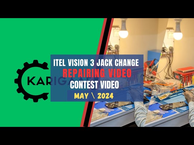 Repairing Video#1||Itel  Vision 3 Charging Jack Change|Karigaar|ZRBAZZAR|
