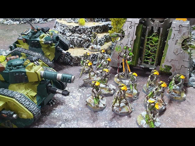 Imperial Guard vs Hypercrpt Necrons, Warhammer 40k battle report