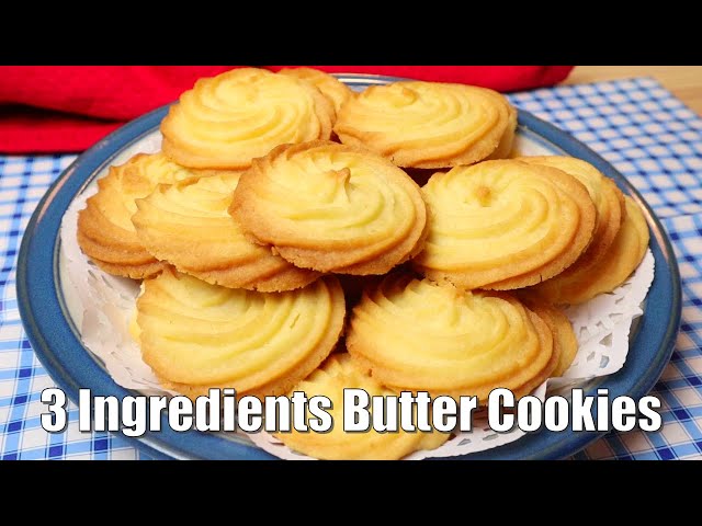 These Are THE BEST BUTTER COOKIES Recipe I Know Of All: MAKE With 3 Ingredients | Danish Pastry
