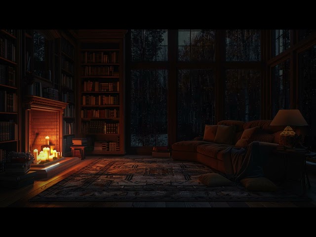 Rain Sounds & Piano Music: Cozy Room Ambience for Relaxation and Sleep | Relaxing Rain Sounds ASMR