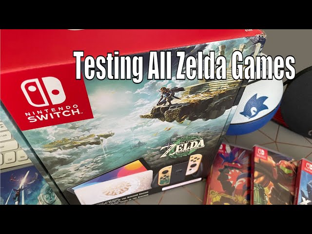New  Zelda Tears Of The Kingdom OLED Switch Unboxing & First Impressions + Every Zelda Game Tested