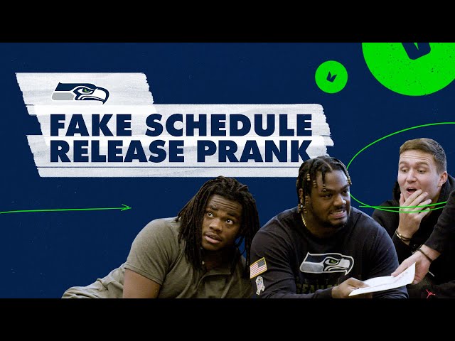 Seahawks Fake Schedule Release Prank