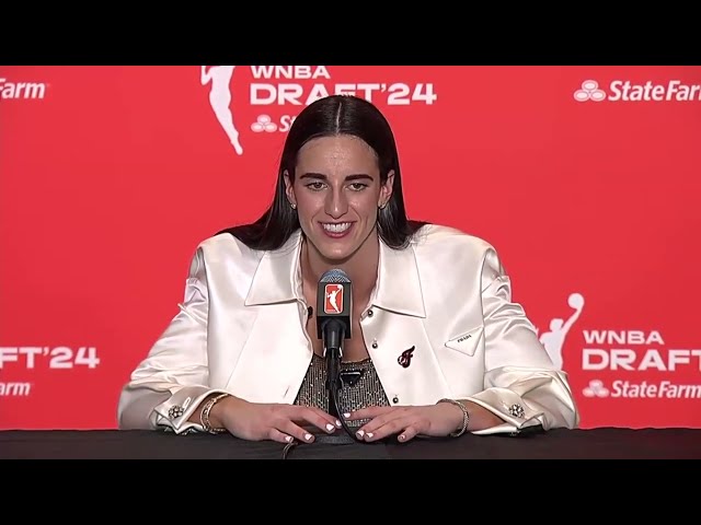 Caitlin Clark press conference after the Indiana Fever selected her No. 1 | 2024 WNBA Draft