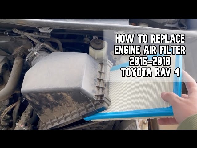 How to replace the engine air filter 2016-2018 Toyota Rav4 DIY video #toyota #rav4 #toyotarav4