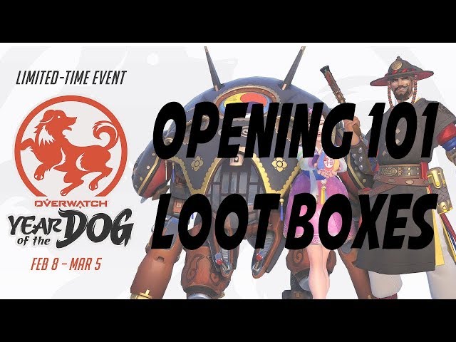 Overwatch: Opening 101 Lunar New Year 2018 Loot Boxes (Year of the Dog Event)
