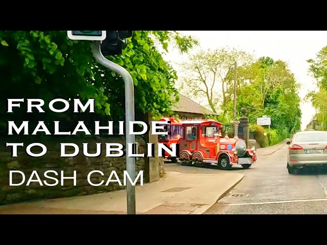 Dublin, Ireland. Driving from Malahide through Swords to Dublin (M50)