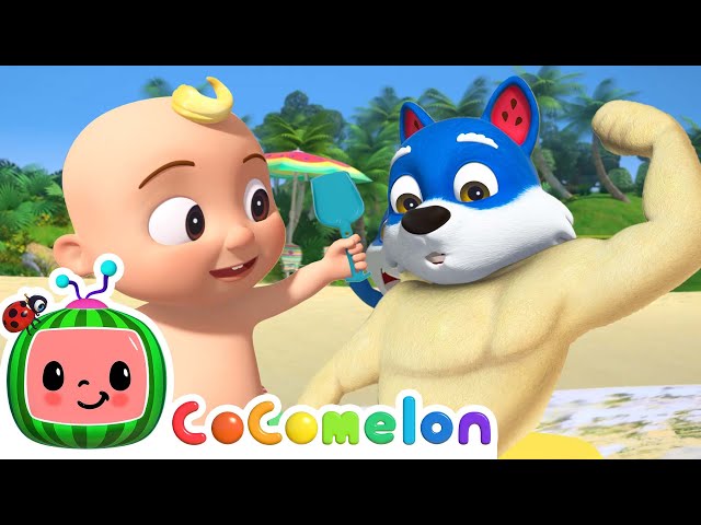 Balloon Beach Song | CoComelon Animal Time - Learning with Animals | Nursery Rhymes for Kids