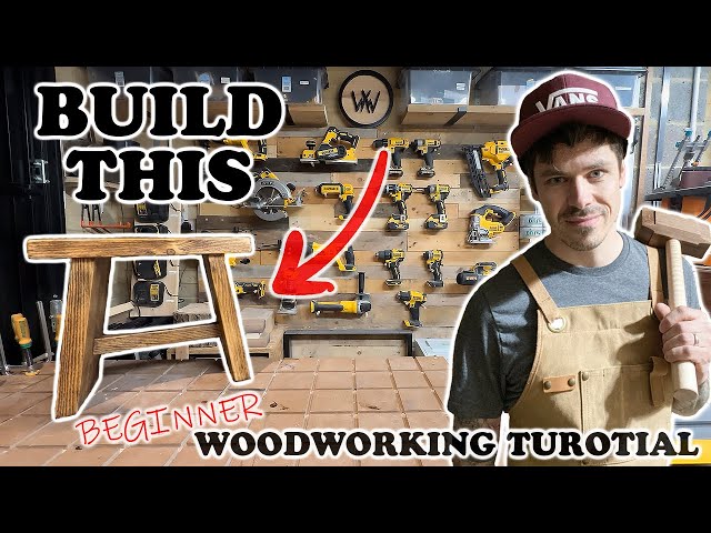 YOU can build this RUSTIC STOOL - Woodworking Tutorial