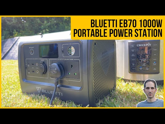 Bluetti EB70 1000W Portable Power Station + PV200 Solar Panel Review