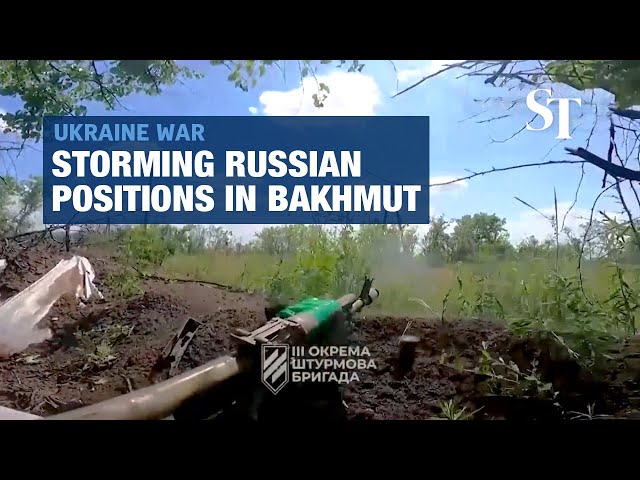 Ukraine military video 'shows Bakhmut fighting'
