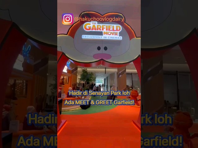 The Garfield Movie Meet & Greet & The Biggest Inflatable in Jakarta #shorts #garfield