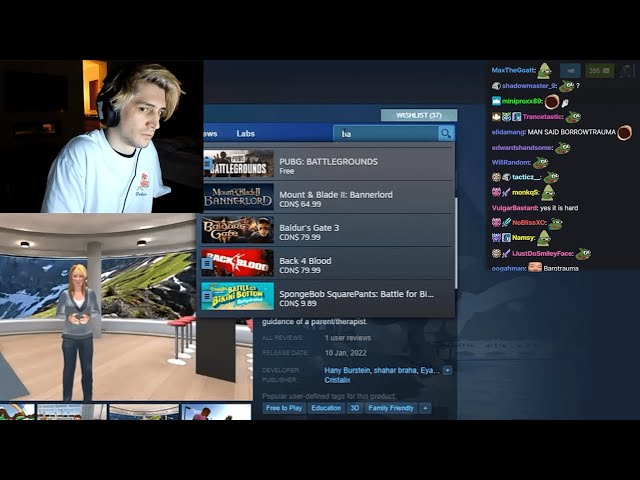 xQc having a struggle typing game's name even after Pokelawls spells it for him
